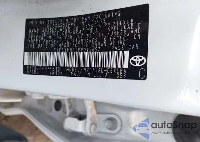 5YFB4MDE5PP042657: 42451960