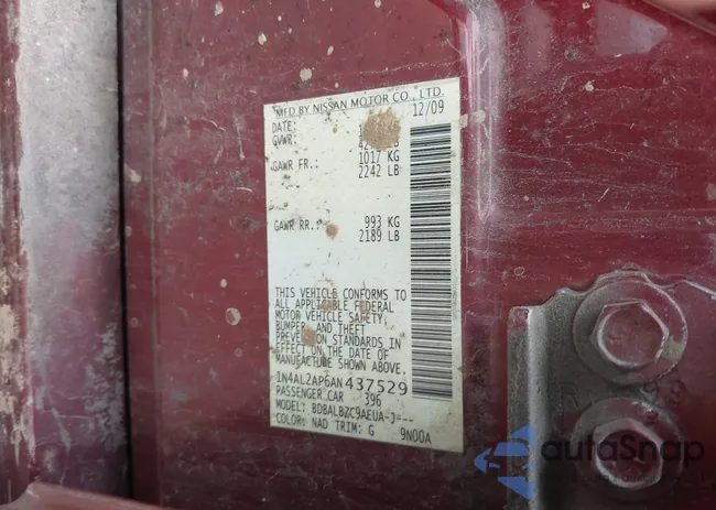 1N4AL2AP6AN437529: 42452087