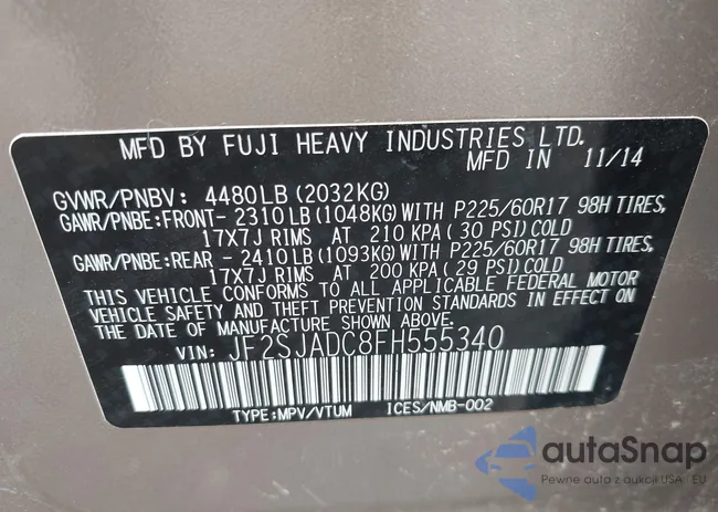 JF2SJADC8FH555340: 42452129