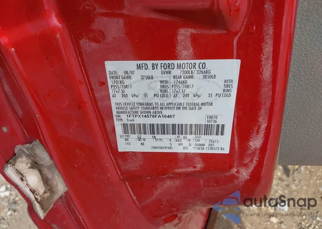 1FTPX14578FA16467: 42451363