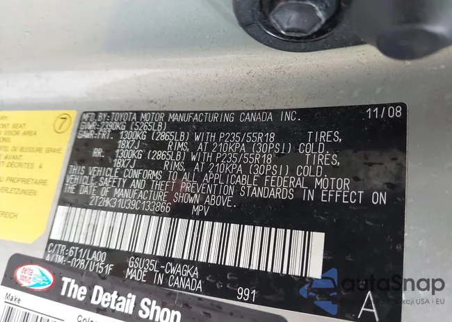 2T2HK31U39C133866: 42451559