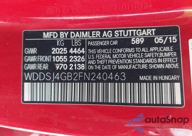 WDDSJ4GB2FN240463: 42452755