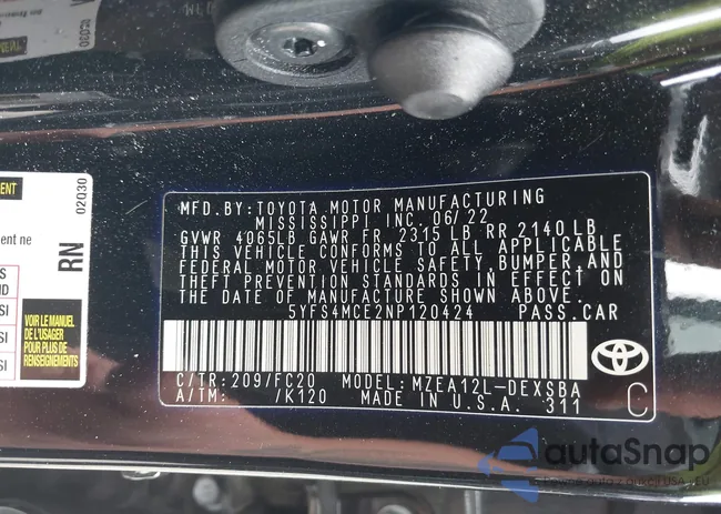 5YFS4MCE2NP120424: 42452771