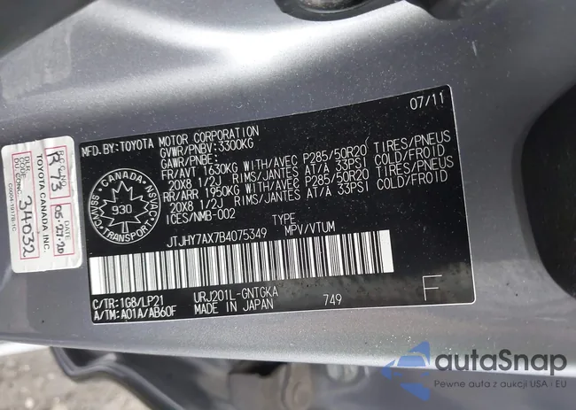 JTJHY7AX7B4075349: 42452790