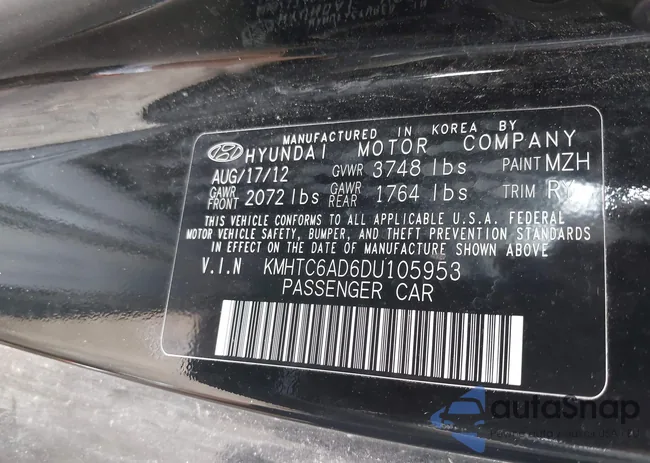 KMHTC6AD6DU105953: 42452440