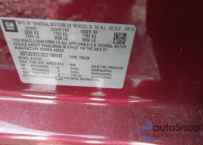 3GTU2VEC3EG188947: 42452653