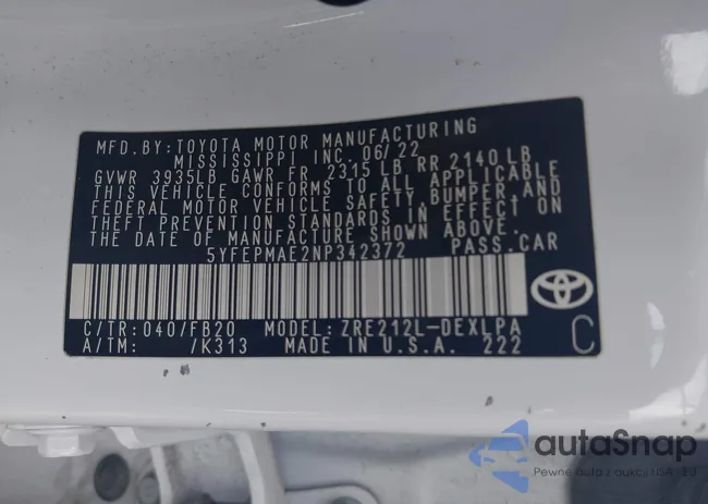 5YFEPMAE2NP342372: 42452735