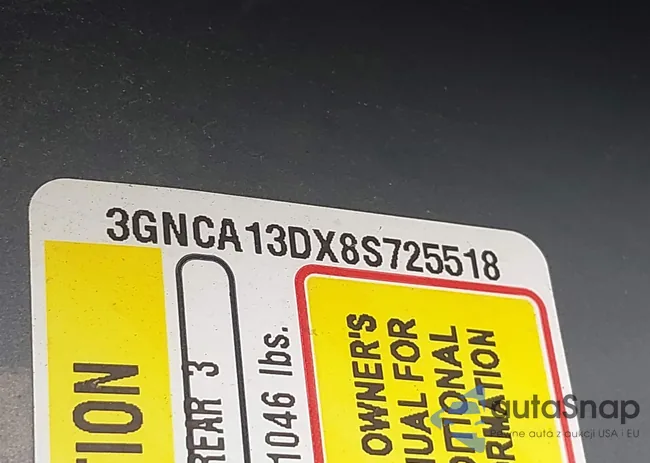 3GNCA13DX8S725518: 42453939