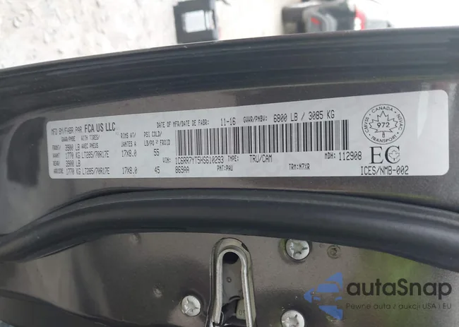 1C6RR7YT5HS610293: 42454064