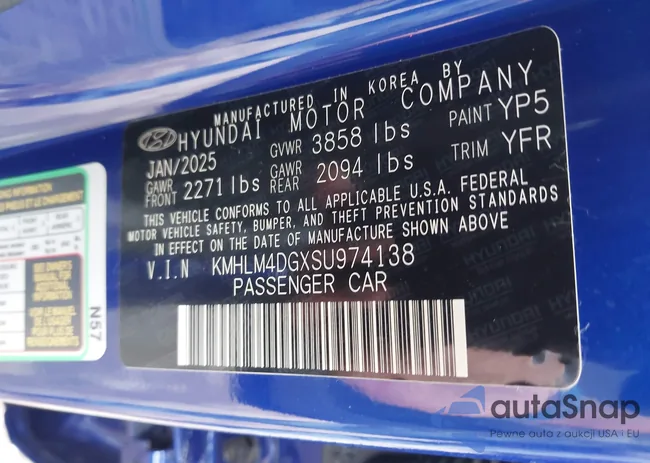 KMHLM4DGXSU974138: 42453539