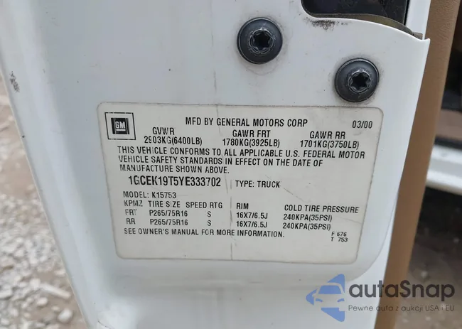 1GCEK19T5YE333702: 42453614