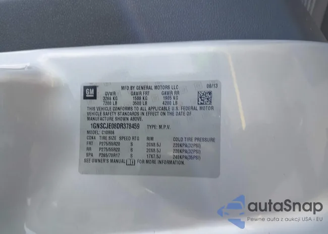 1GNSCJE08DR378459: 42453650