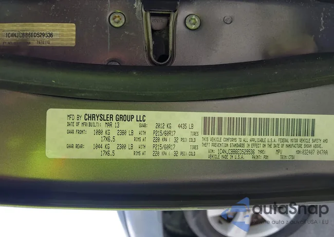 1C4NJCBB6ED529536: 42454748