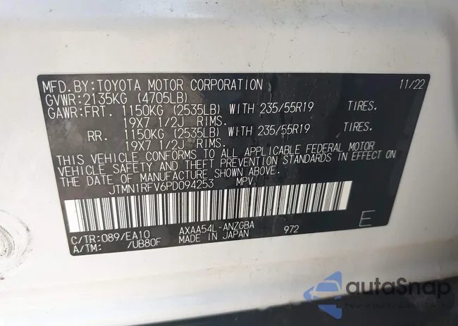 JTMN1RFV6PD094253: 42454830