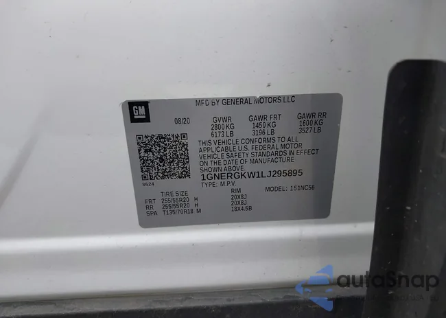 1GNERGKW1LJ295895: 42454972