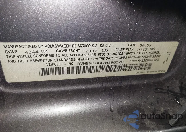 3VWEG71KX7M198178: 42455067