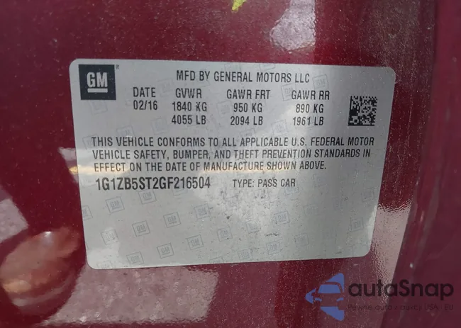 1G1ZB5ST2GF216504: 42455094