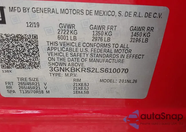 3GNKBKRS2LS610070: 42455099