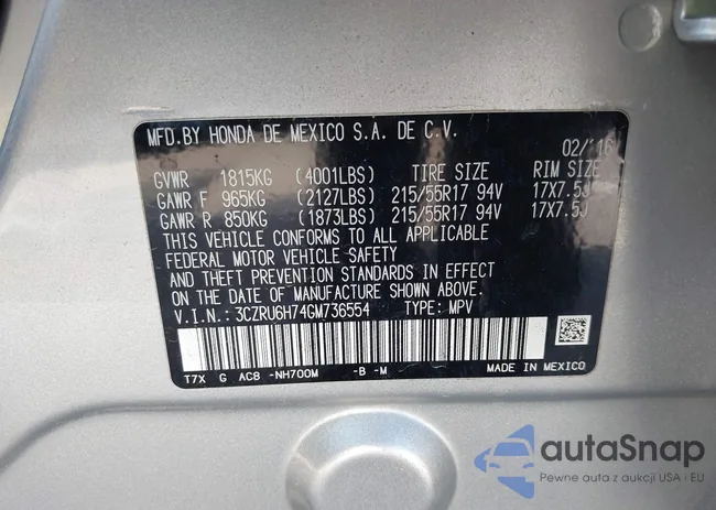 3CZRU6H74GM736554: 42455223