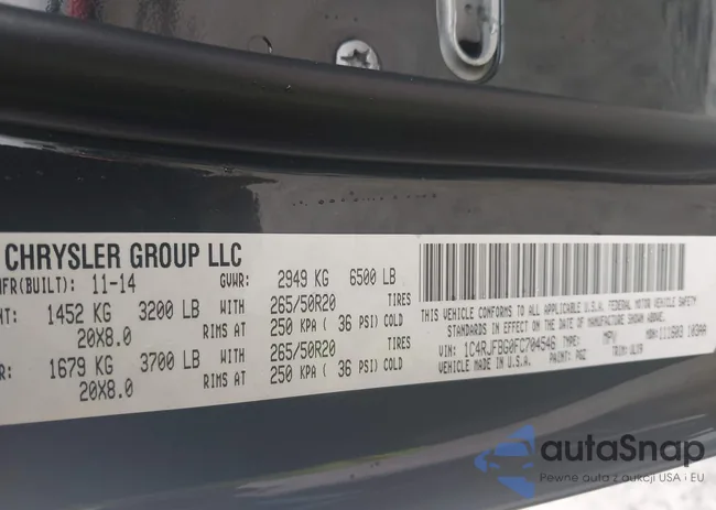 1C4RJFBG0FC704546: 42455335