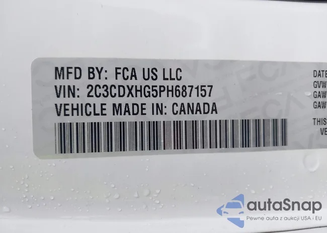 2C3CDXHG5PH687157: 42454432