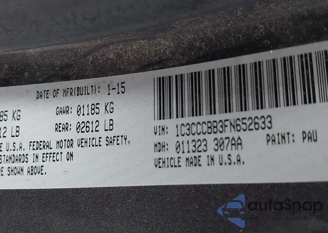 1C3CCCBB3FN652633: 42454639