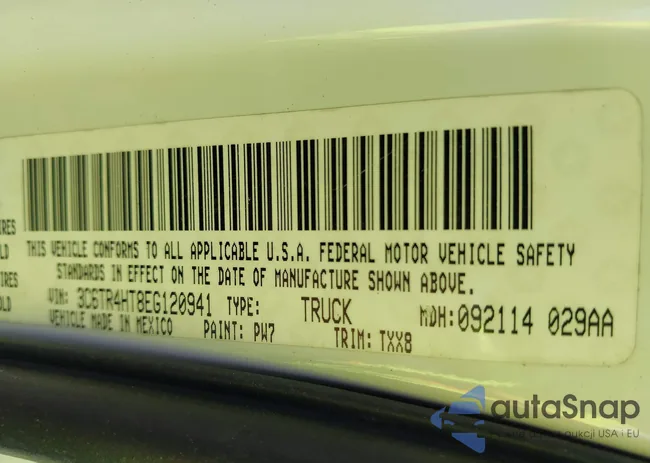 3C6TR4HT8EG120941: 42455945