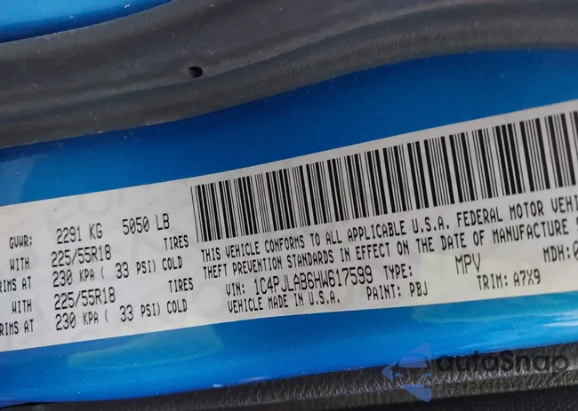 1C4PJLAB6HW617599: 42456069