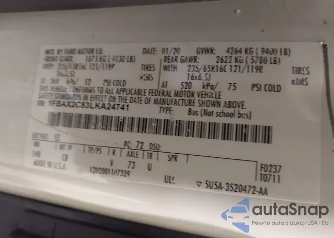 1FBAX2C83LKA24741: 42456148