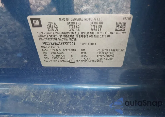 1GCVKPEC4FZ337741: 42456151