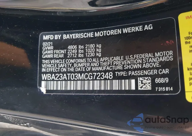 WBA23AT03MCG72348: 42455350
