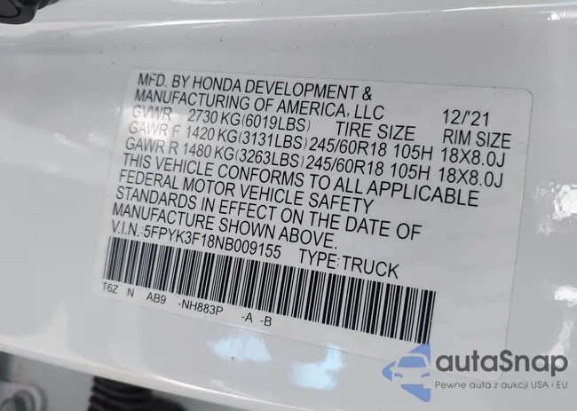 5FPYK3F18NB009155: 42455353