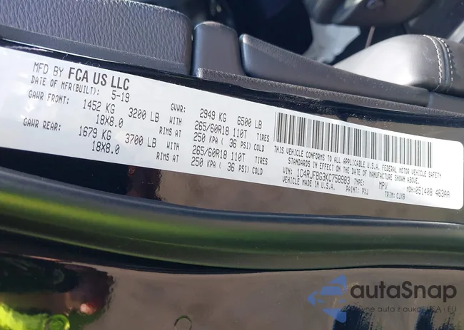 1C4RJFBG3KC758983: 42455411