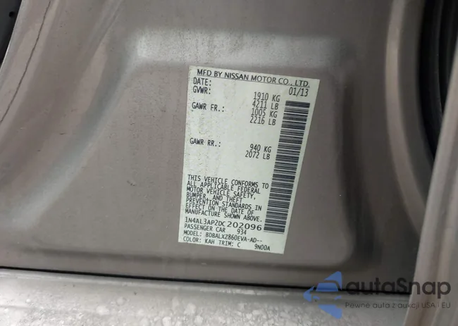 1N4AL3AP2DC202096: 42455452