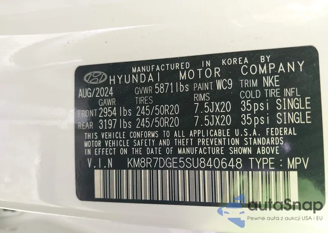 KM8R7DGE5SU840648: 42456749