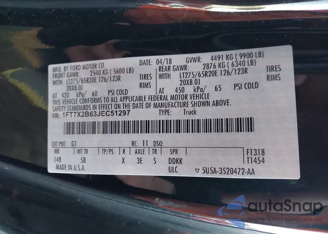 1FT7X2B63JEC51297: 42456772