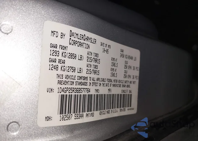 1D4GP25R36B577764: 42456831