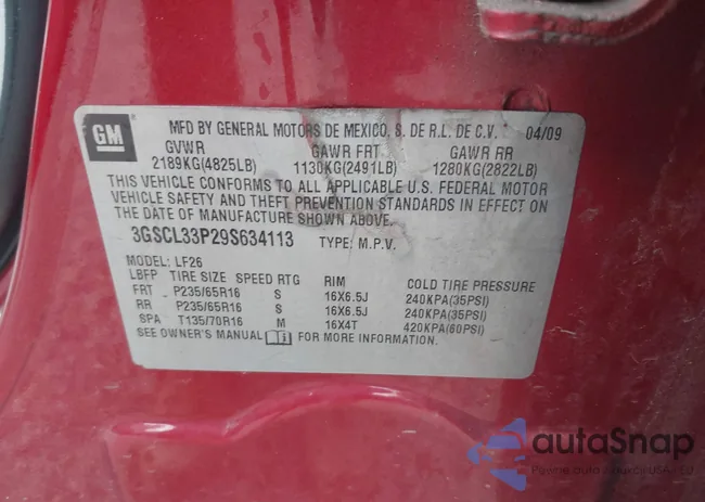 3GSCL33P29S634113: 42456930