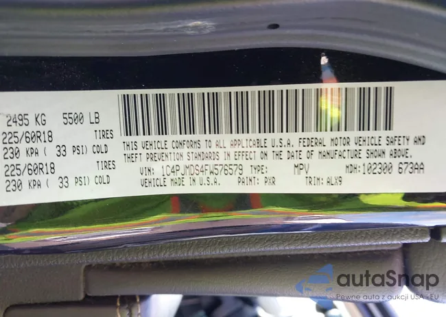 1C4PJMDS4FW576579: 42456957