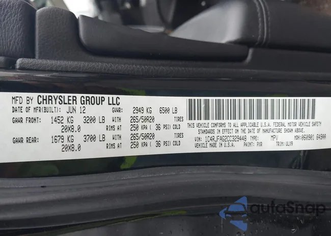 1C4RJFAG2CC329448: 42456473