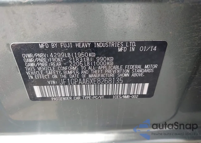 JF1GPAA6XE8268135: 42456568