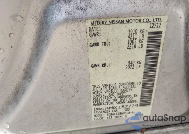 1N4AL3AP4DC187729: 42456577