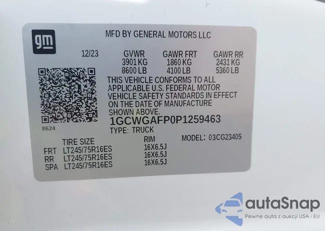 1GCWGAFP0P1259463: 42456612