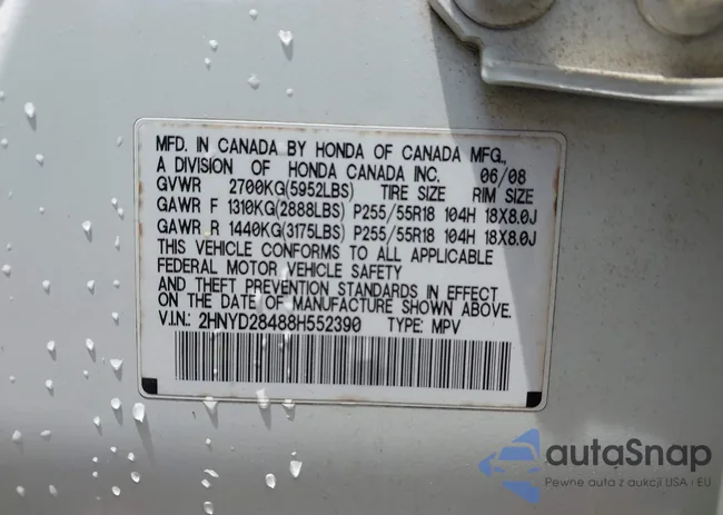 2HNYD28488H552390: 42457825