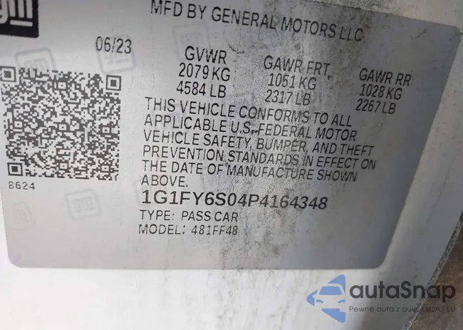 1G1FY6S04P4164348: 42457826