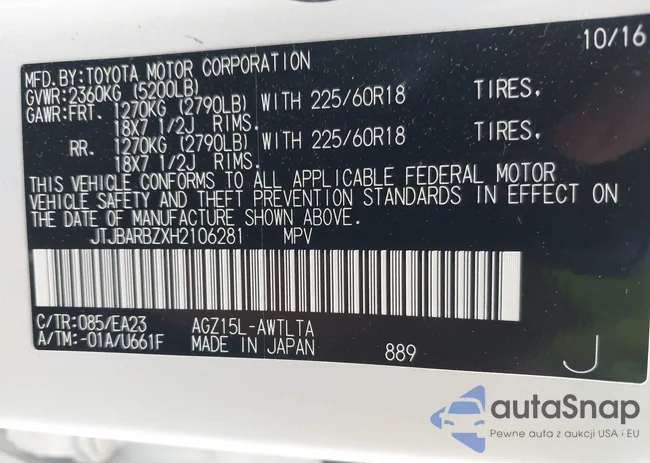 JTJBARBZXH2106281: 42457875