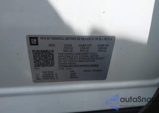 3GNKBCRSXMS518468: 42458044