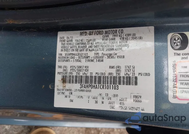 3FAHP0HA1CR101103: 42458053