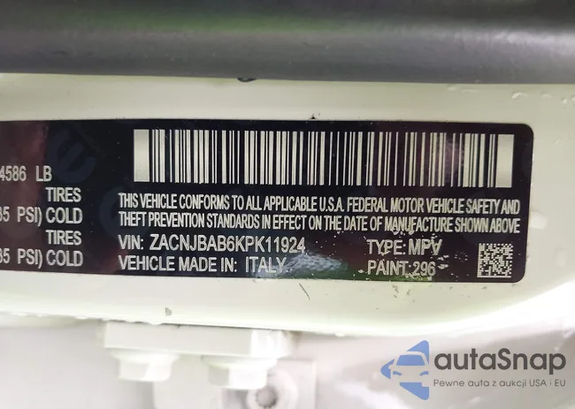 ZACNJBAB6KPK11924: 42458081