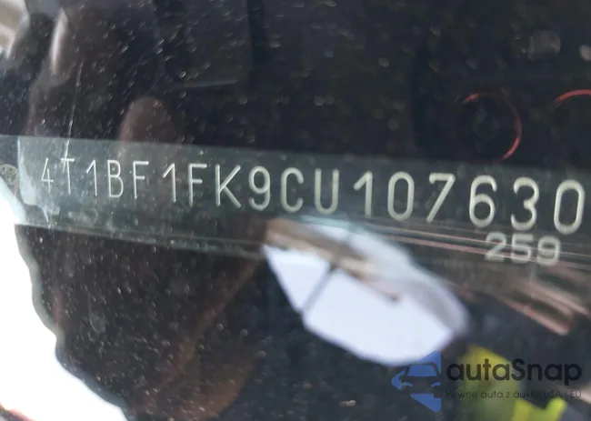 4T1BF1FK9CU107630: 42458186